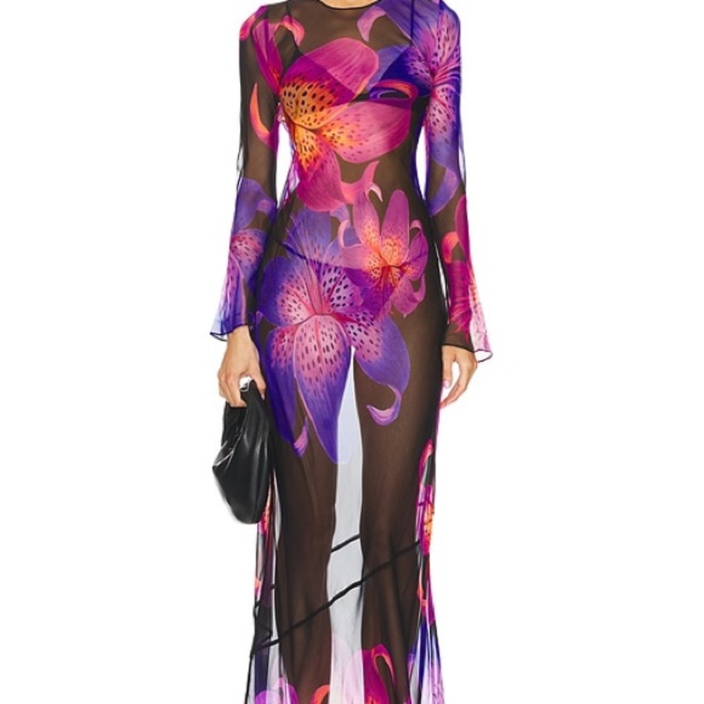 Retrofête VIENNA SILK DRESS coverup / dress - worn once - Picture 5 of 13